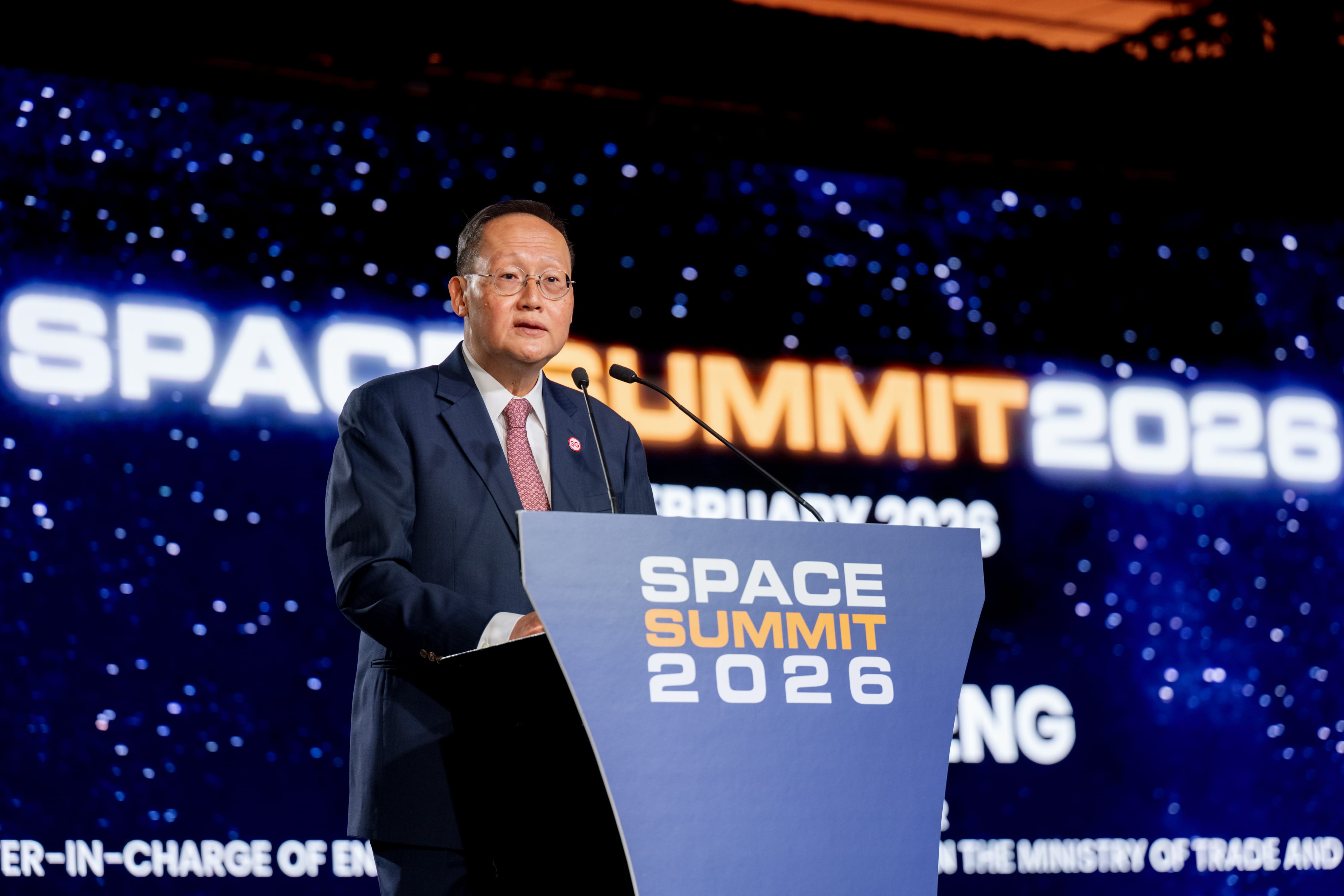 Minister Tan See Leng at Space Summit 2026